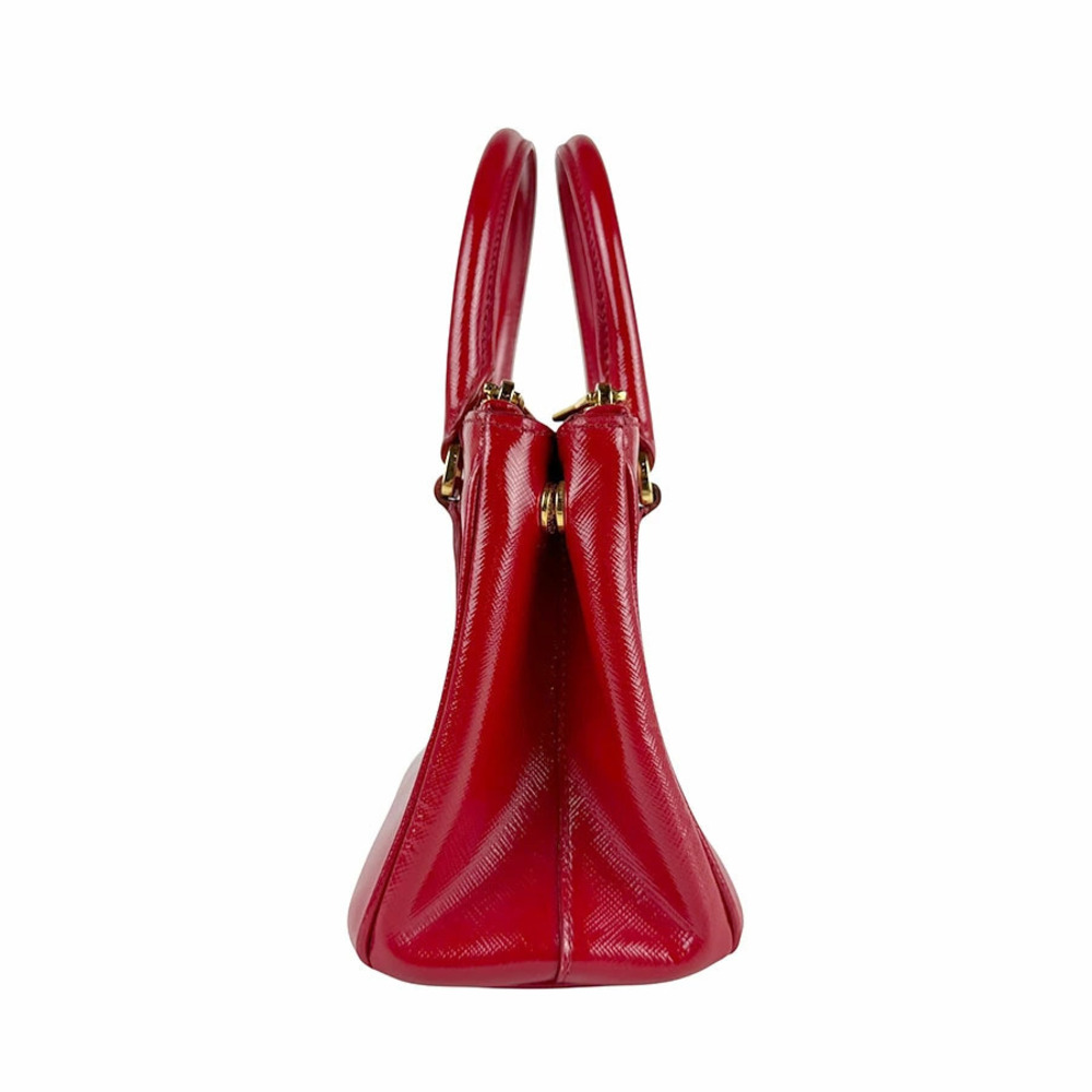 Prada 2way Shoulder Bag Patent Vernis Leather Red - Picture 2 of 5